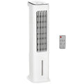 Evaporative Air Cooler with Remote Control and Timer for 20m² Rooms - White