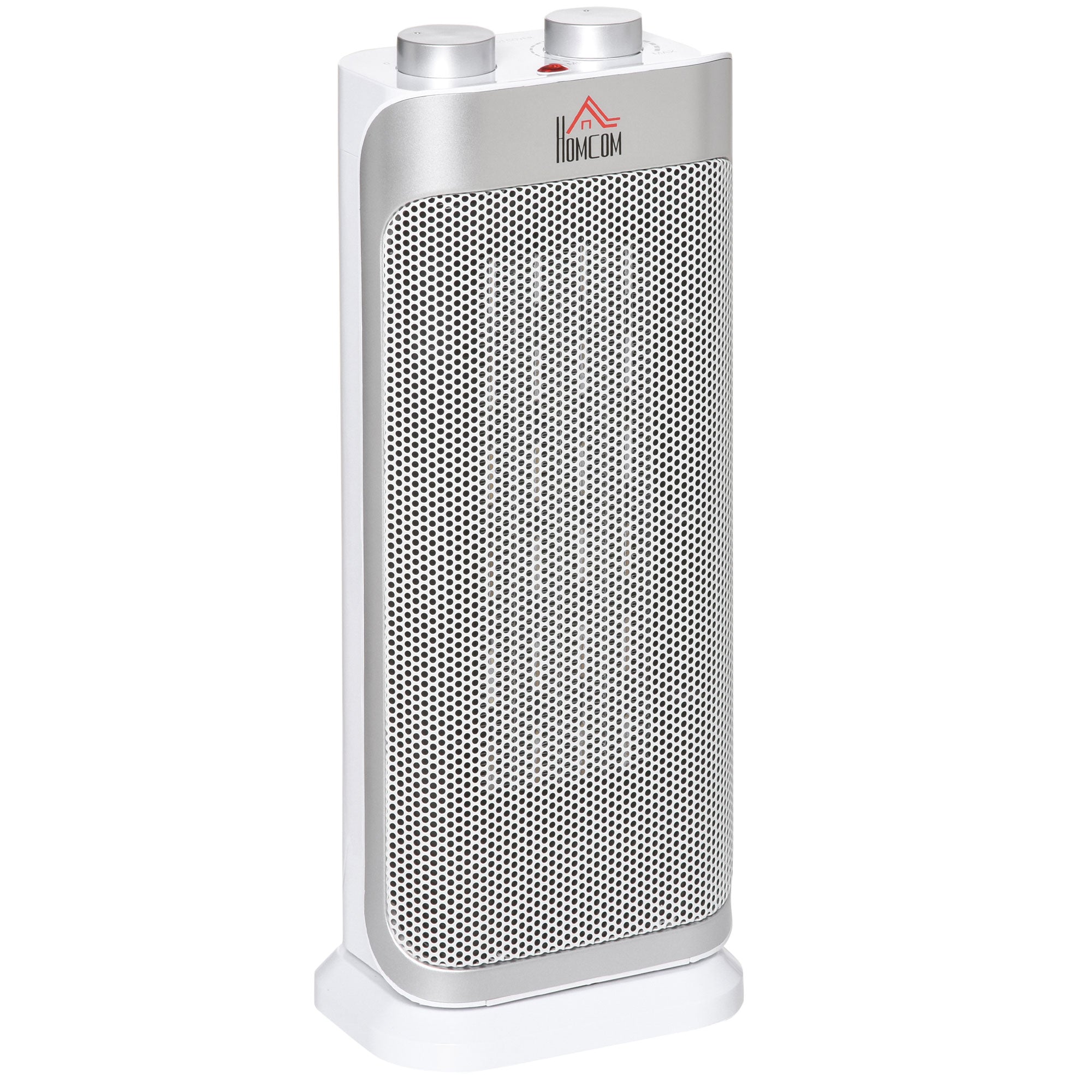 Electric Space Heater Freestanding Oscillating Ceramic Heater with 3 Adjustable Modes, Tip-Over and Overheat Protection, 1000W/2000W, White