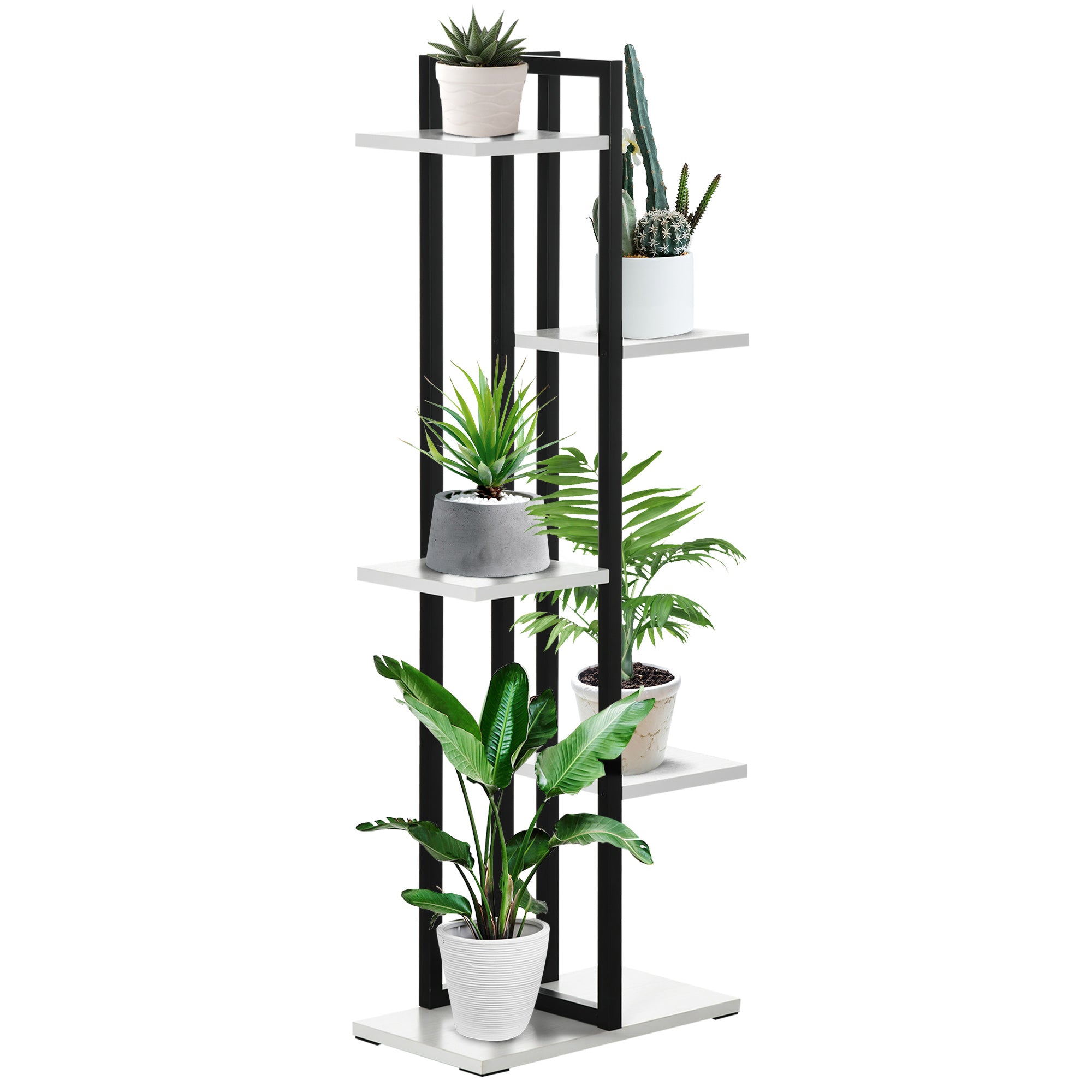 5 Tiered Plant Stand, Corner Plant Shelf, Flower Pot Holder Storage Organizer for Indoor Outdoor Porch Balcony Living Room Bedroom