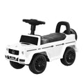 Aosom Mercedes-Benz G350 Baby Push Handle Sliding Car with Horn & Under-Seat Storage - White