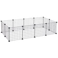 Modular Metal Wire Pet Playpen 106x73x36cm - Black
