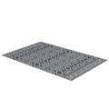 Reversible Outdoor Rug 182x274cm with Carry Bag - Black Grey