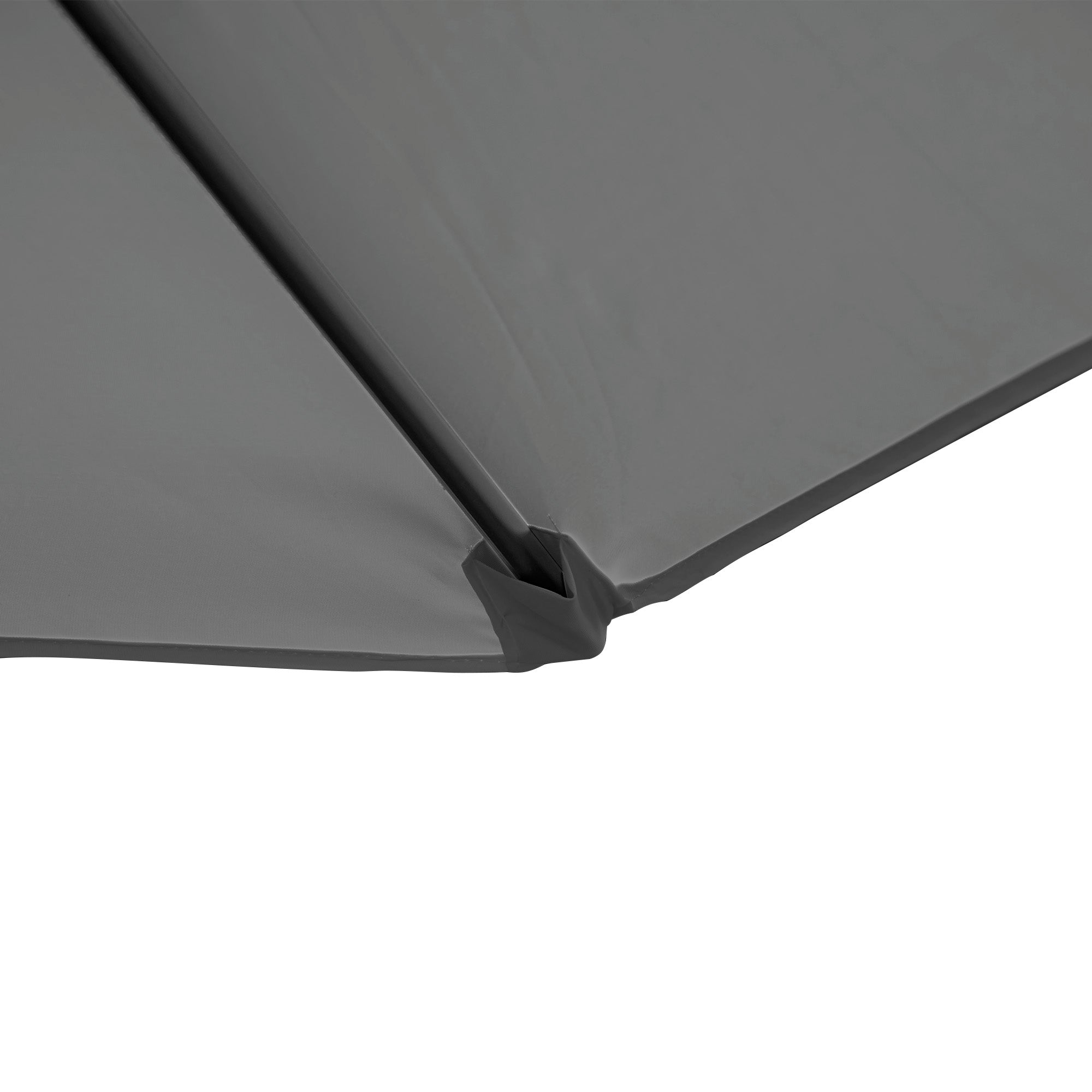 2.5 Metre Offset Cantilever Parasol Set with Cross Base - Dark Grey