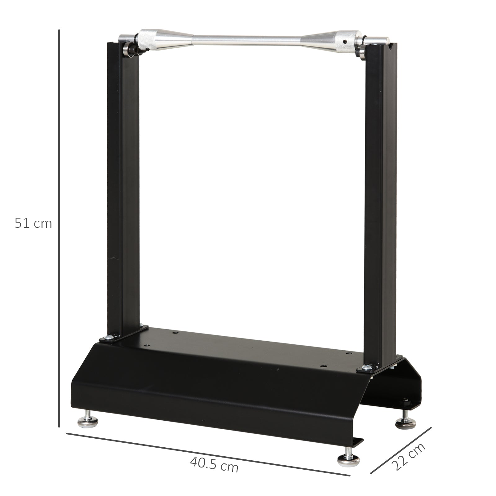 Motorcycle & Bicycle Wheel Lifting Balance Stand with Rotating Adjustment - Black