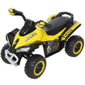 Toddler Ride On Car Walker Manual Foot-to-Floor Slider with Music & Lights 18-36 Months - Yellow