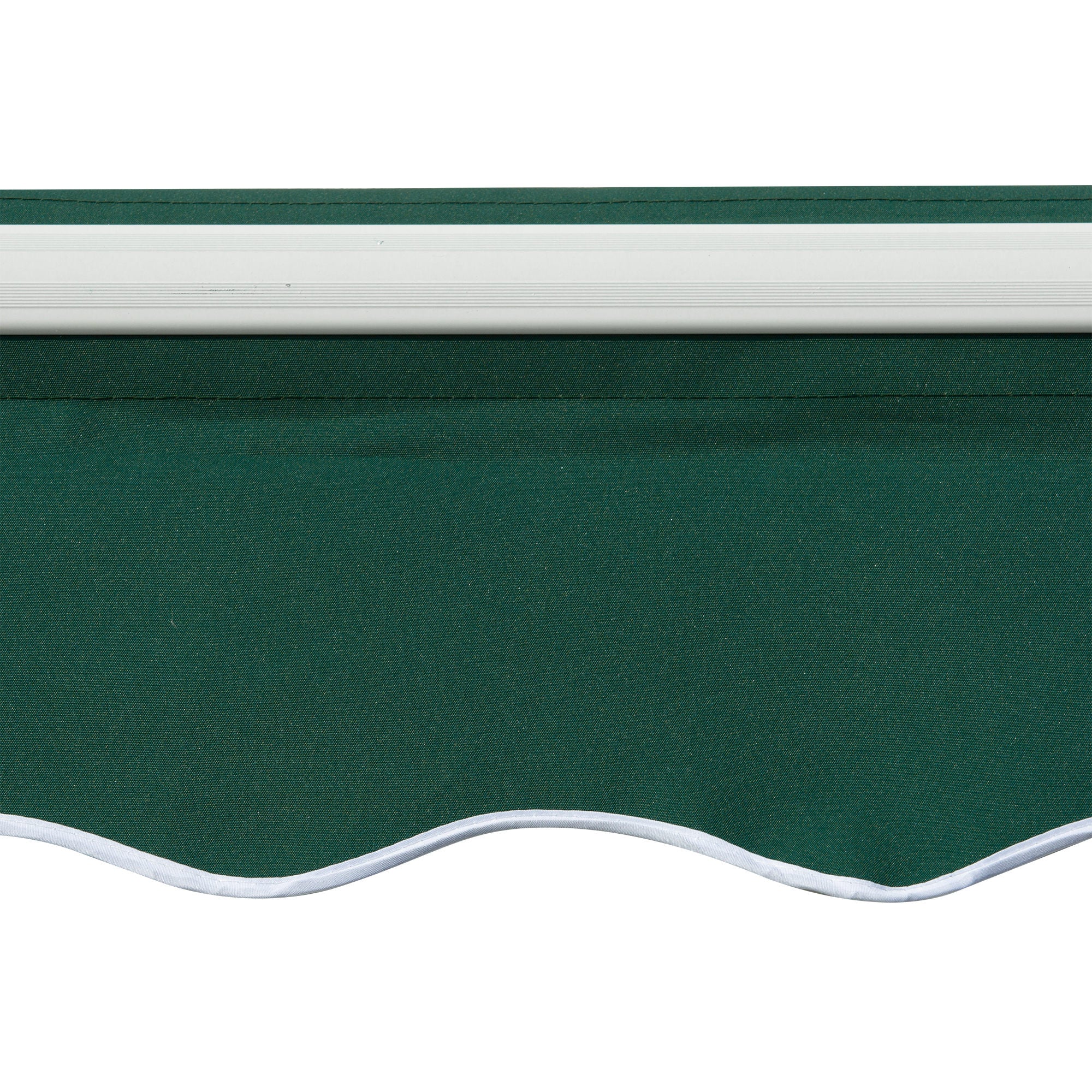 Lightweight Manual Patio Awning Canopy with UV Protection Green
