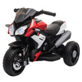 Kids 6V Battery Steel Reinforced Ride-On Motorcycle Trike - Red