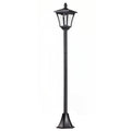 1.6 Metre Solar Powered LED Post Lamp With Sensor - Black