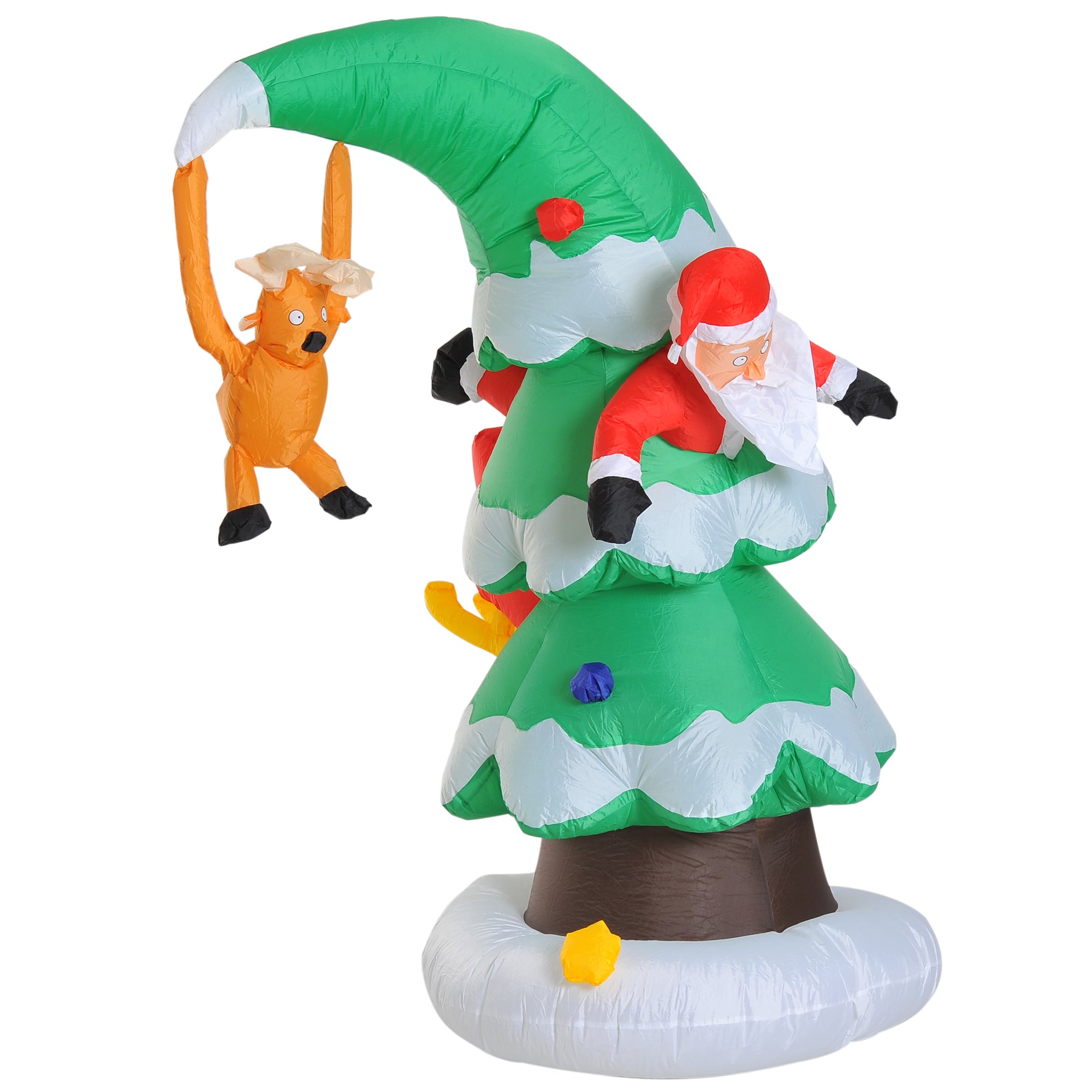 7 Ft Inflatable Christmas Tree W/ Santa