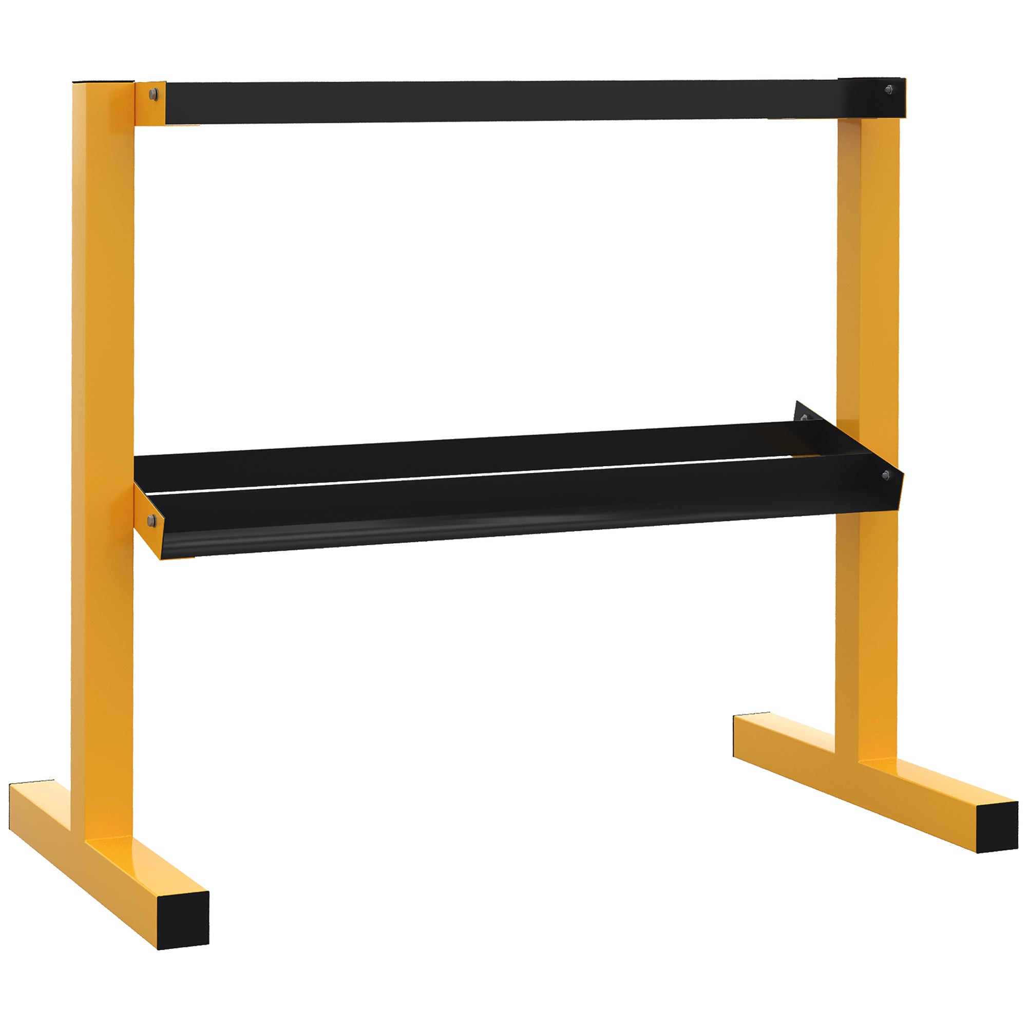 Dumbbell Rack Stand, 2-Tier Weight Storage Organizer, Stable Dumbbell Holder for Home Gym