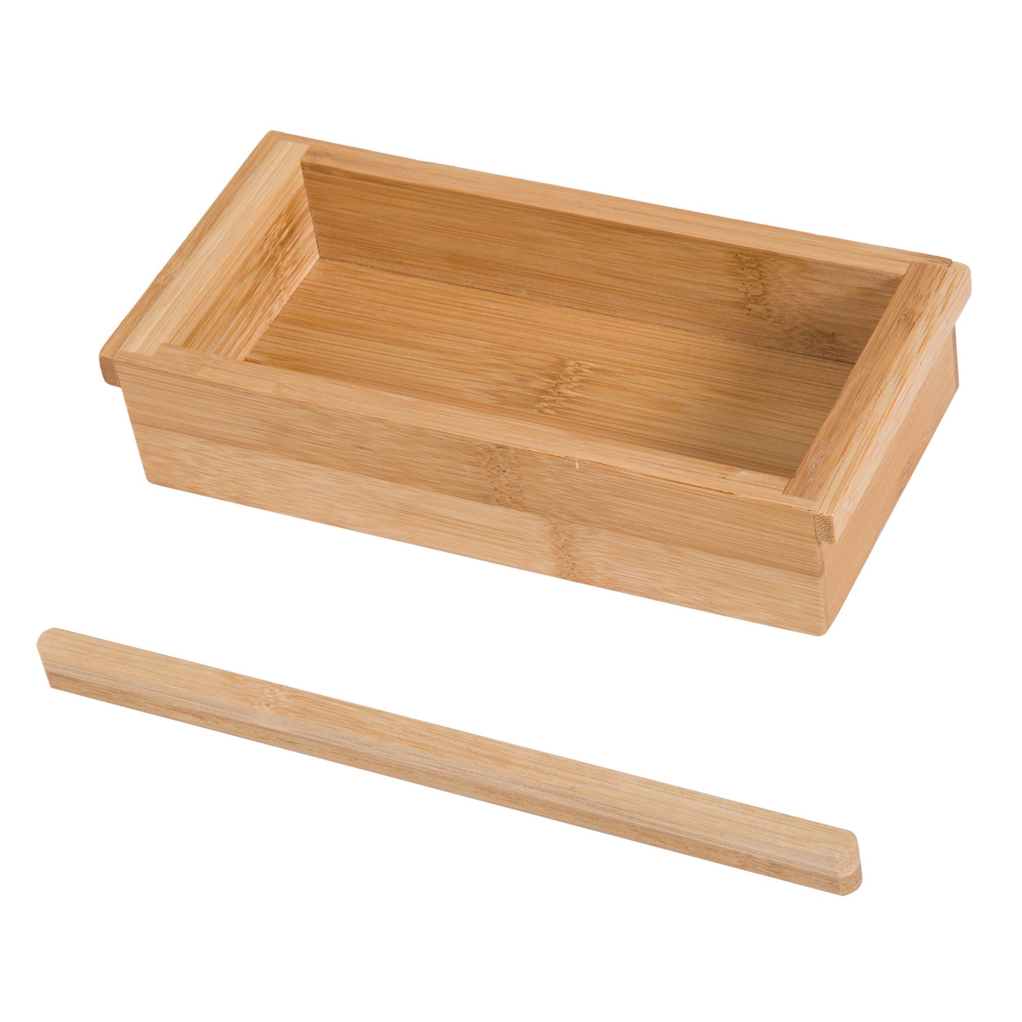 Extendable Bamboo Bathtub Shelf Rack Bath Caddy Tray Set of 2 - Bamboo