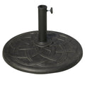 Parasol Base for 38mm and 48mm Poles with Adjustable Fixing Knob - Bronze