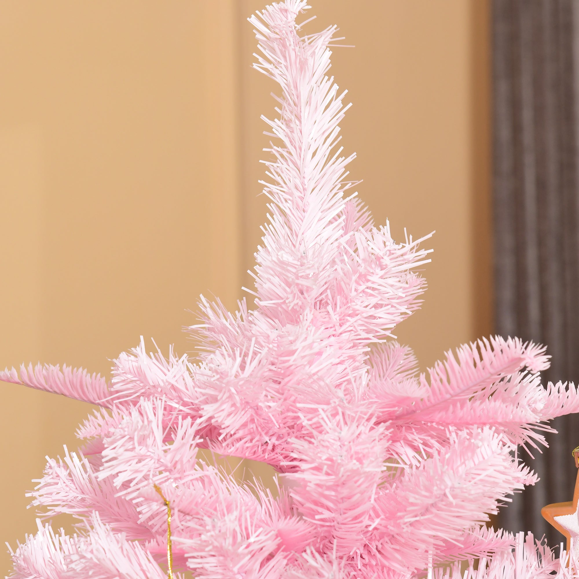 6FT Pop-up Artificial Christmas Tree Holiday Xmas Holiday Tree Decoration with Automatic Open for Home Party, Pink