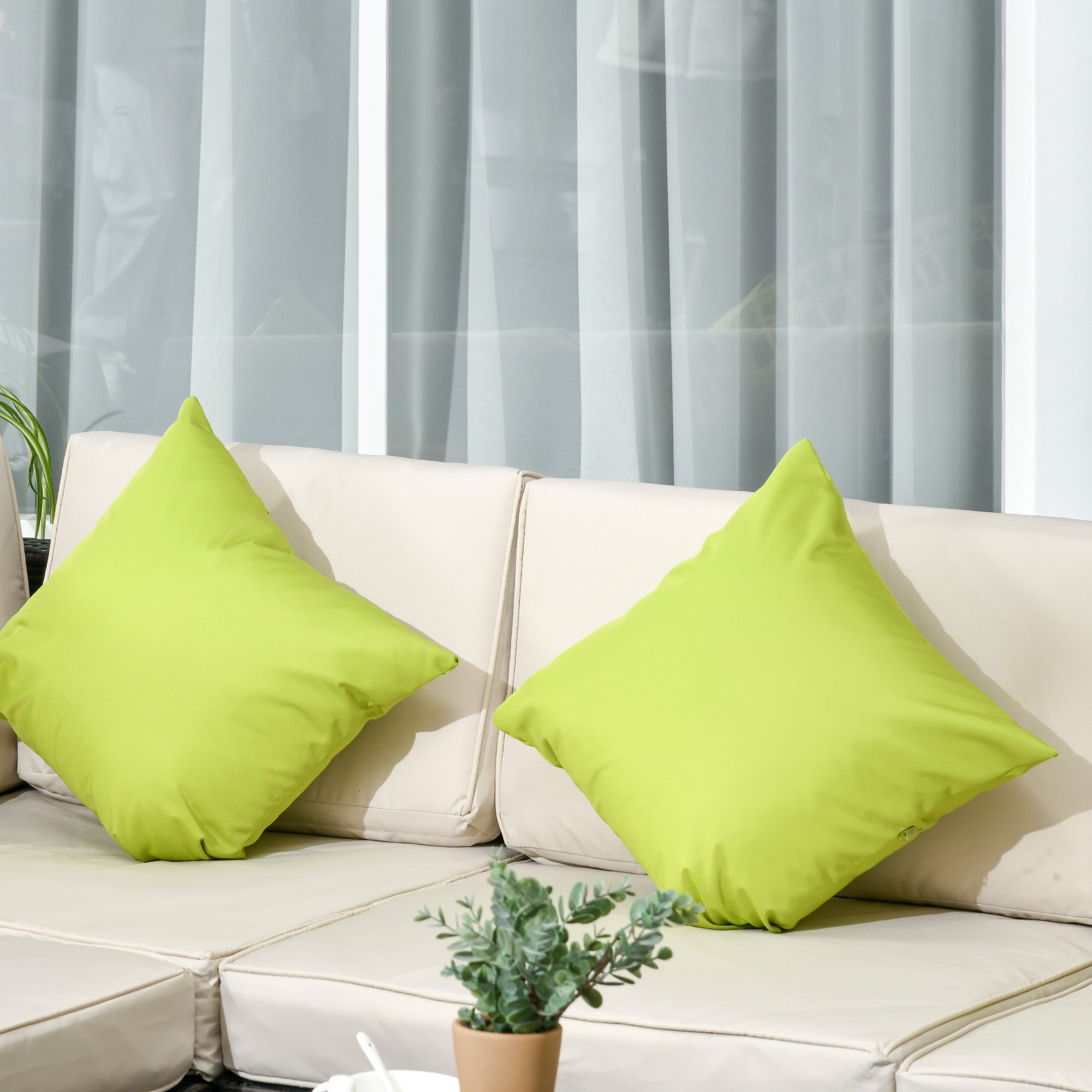 7-Seater PE Rattan Garden Wicker Corner Sofa Set with Cushions & Tempered Glass Table - Brown