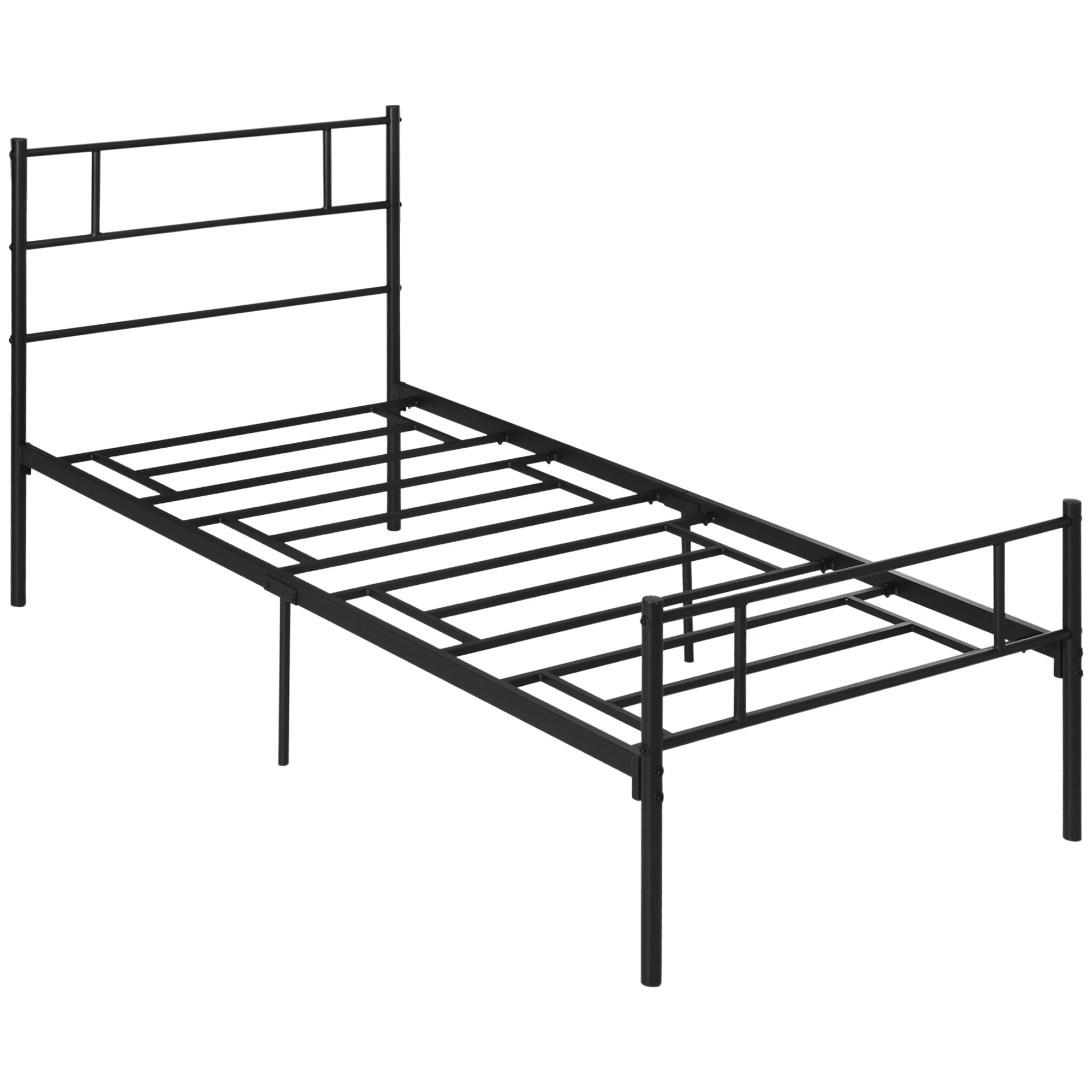 Direct Home Furniture Basics Single Metal Bed Frame Black