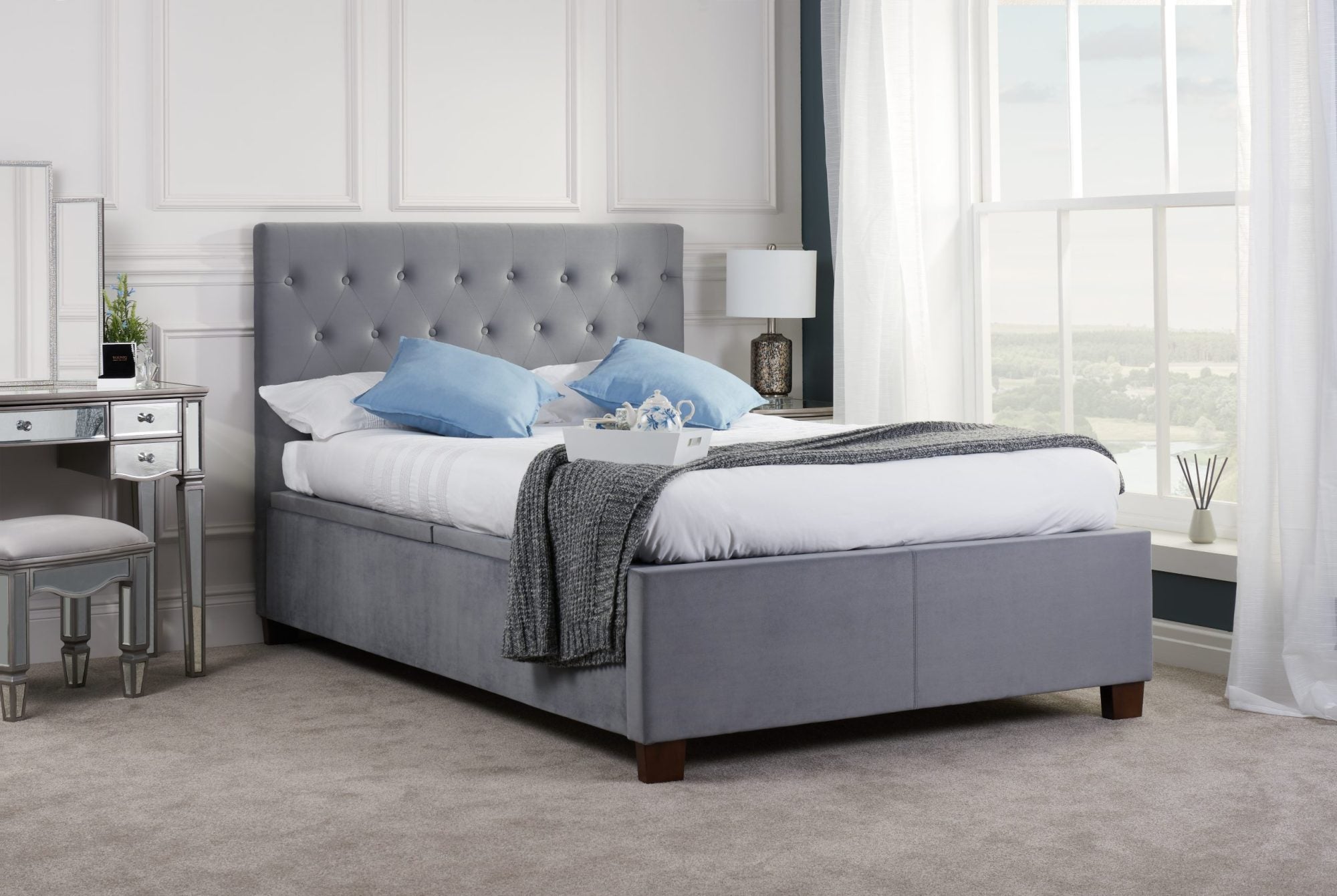 Cologne Double Ottoman Bed