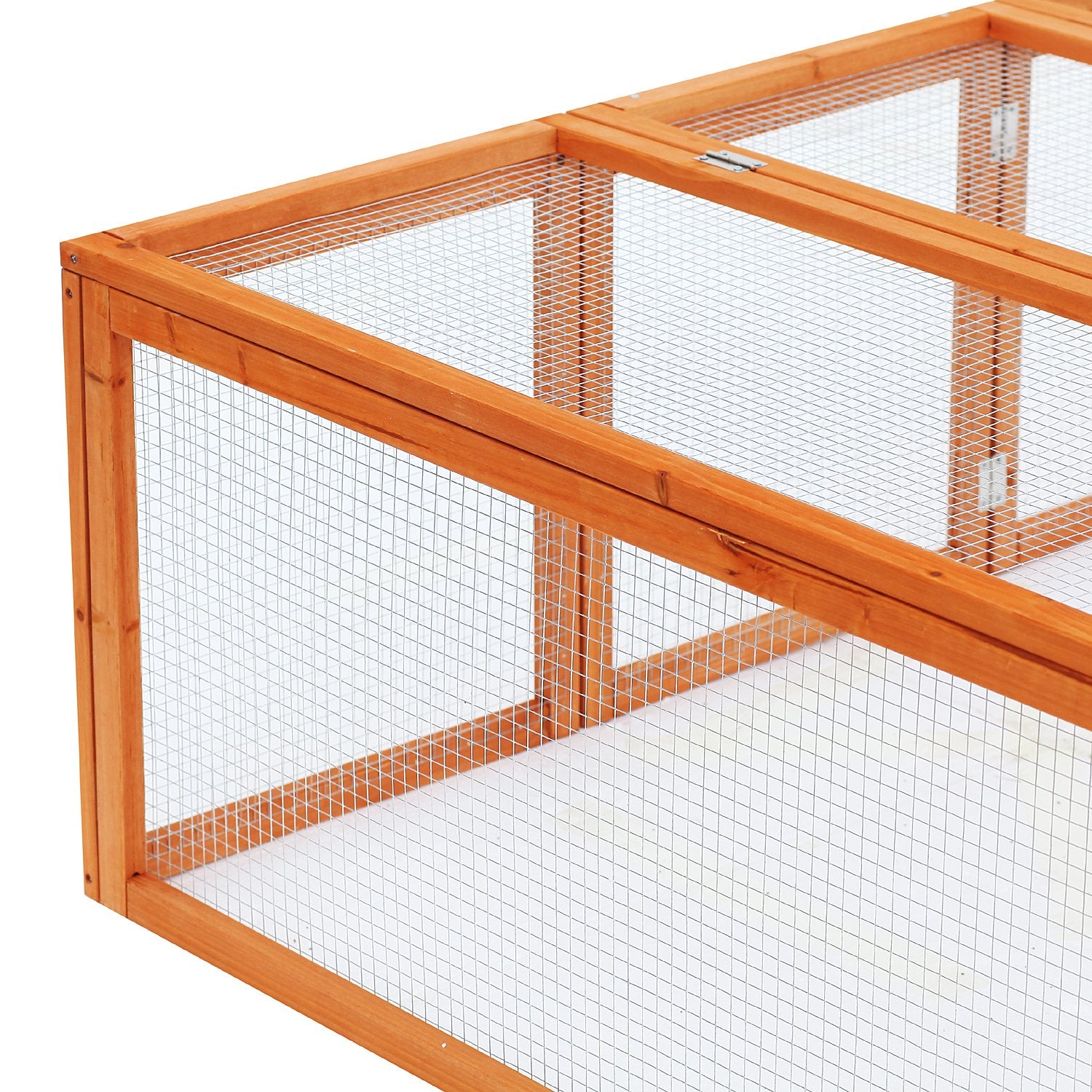 Rabbit Hutch W/ Mesh Wire, 181Lx100Wx 48H cm-Wood