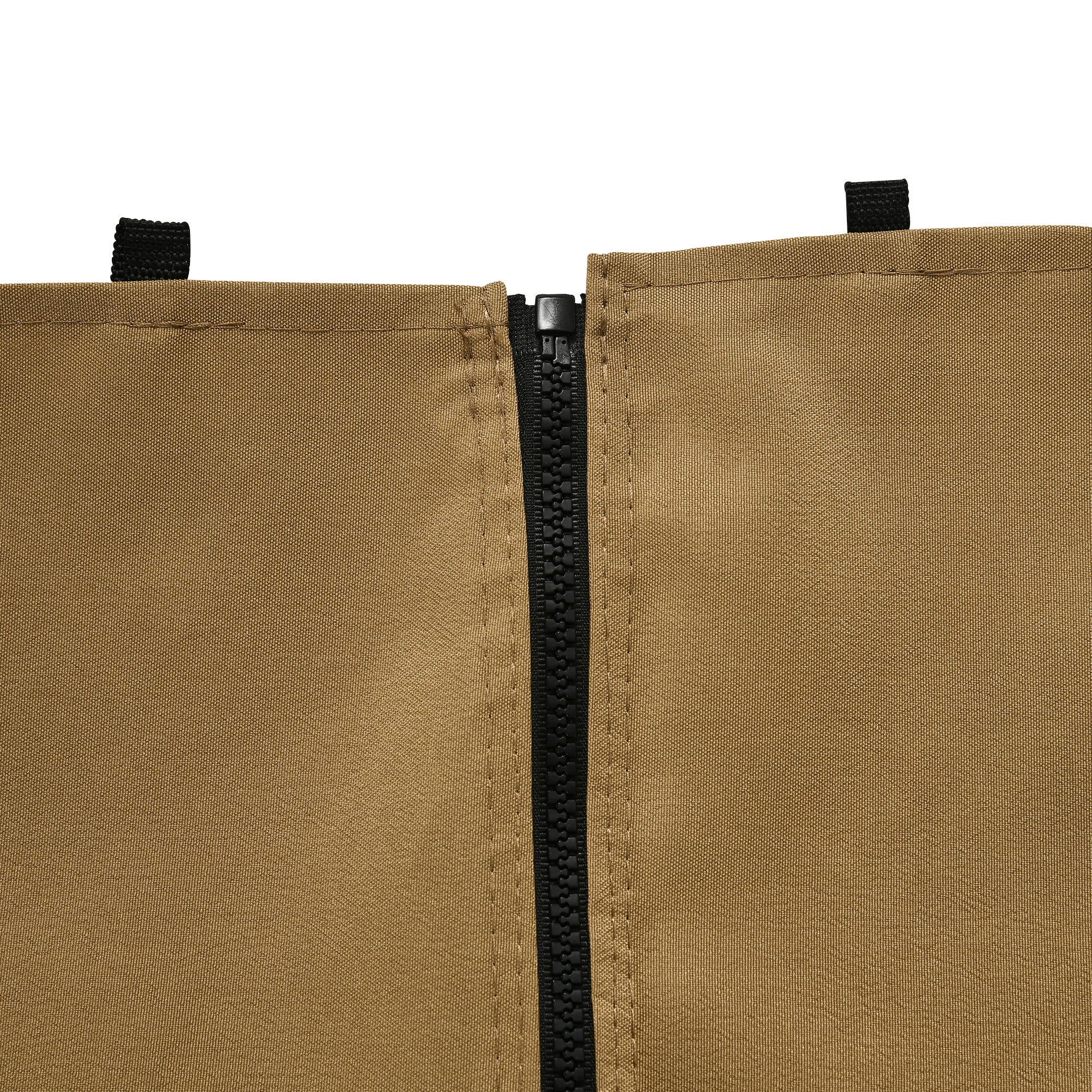 Replacement Gazebo Curtain 4-Panel Sidewalls with Zipper for 3 x 3 (M) Yard Gazebos Canopy Tent Brown