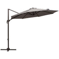 3 Metre Cantilever Patio Umbrella with 360° Rotation - Grey