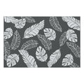 Reversible Outdoor Rug 182x274cm with Carry Bag - Grey and White