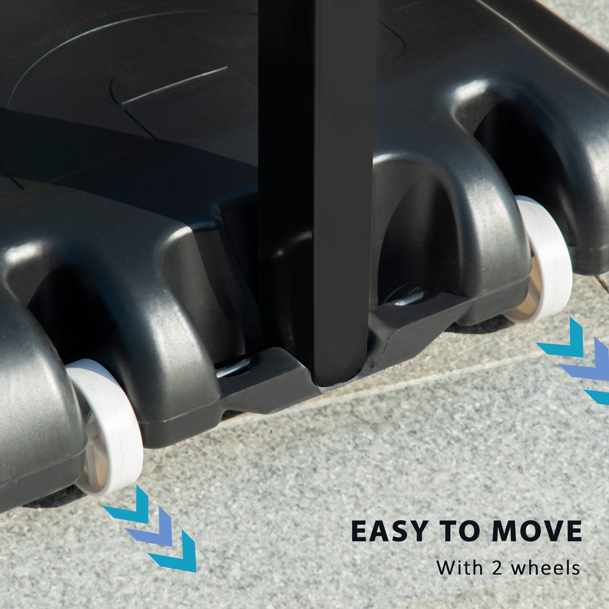 Adjustable 2.1-2.6m Basketball Hoop and Stand with Weighted Base and Wheels - Black Red Orange