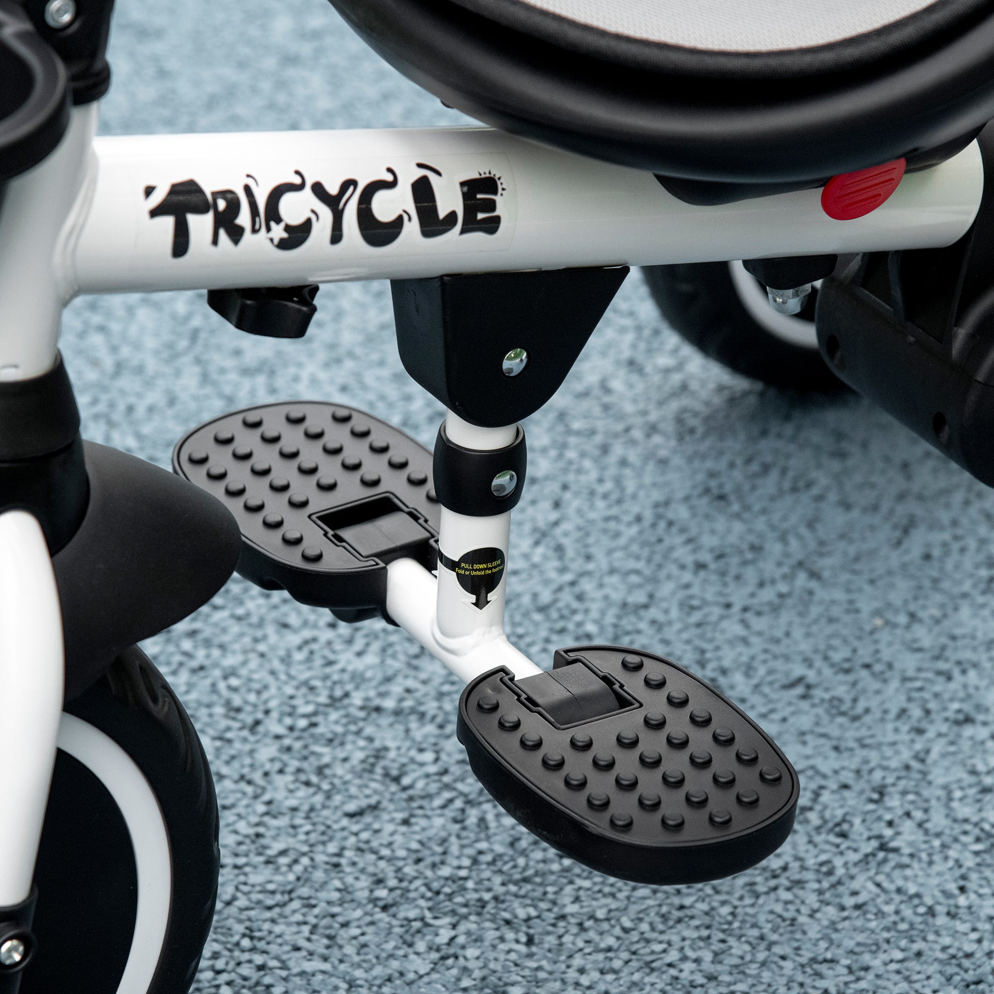 Multifunctional Kids Tricycle, with Rotatable Seat, Adjustable Push Handle - Grey