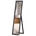 Full Length Freestanding and Wall Mirror 37 x 154 cm - Black