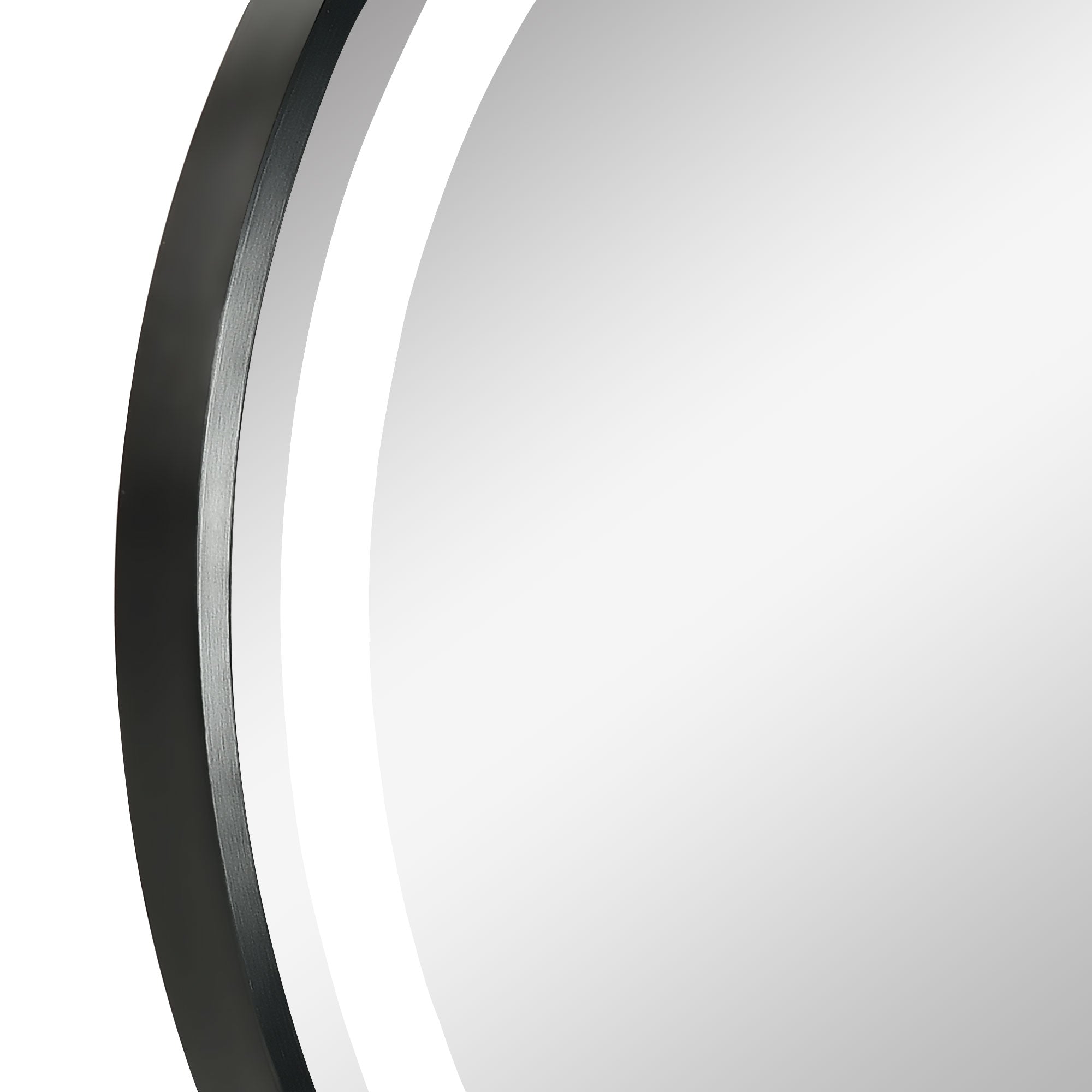 Round LED Bathroom Mirror, Dimmable Lighted Wall-Mounted Mirror with 3 Temperature Colours, Memory Function, Hardwired