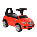 Ride On Sliding Car Toddler Walker with Horn, Music, Lights & Storage - Red