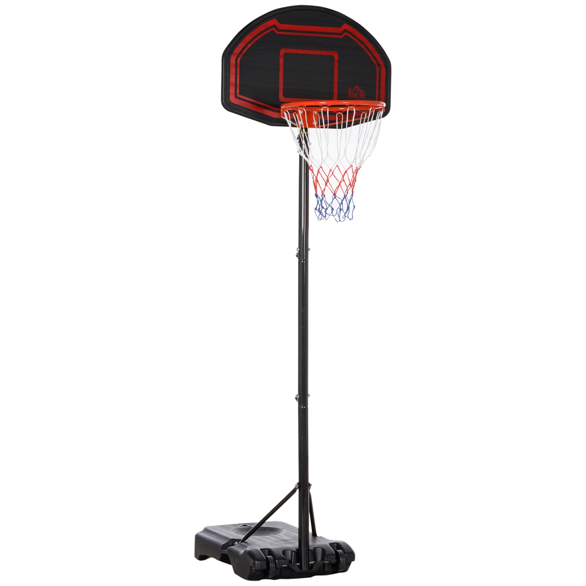 Adjustable Basketball Hoop Stand, with Wheels and Stable Base