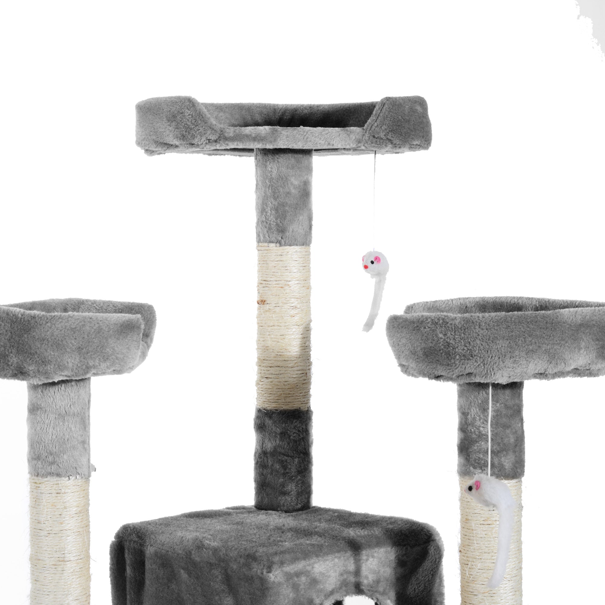 Cat Tree for Indoor Cats Kitten Kitty Scratching Scratcher Post Climbing Tower Activity Centre House Grey