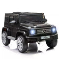 Mercedes Benz G500 Kids Electric Ride-On Car 12V Battery with Remote Control, Music, Lights, Suspension Wheels - Black