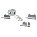 4PC Wall Mounted Cat Tree with Platforms, Steps, Scratching Posts & Condo for Indoor Cats - Grey