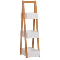 3 Tier A Frame Freestanding Bathroom Shower Caddy Storage Rack - White Natural
