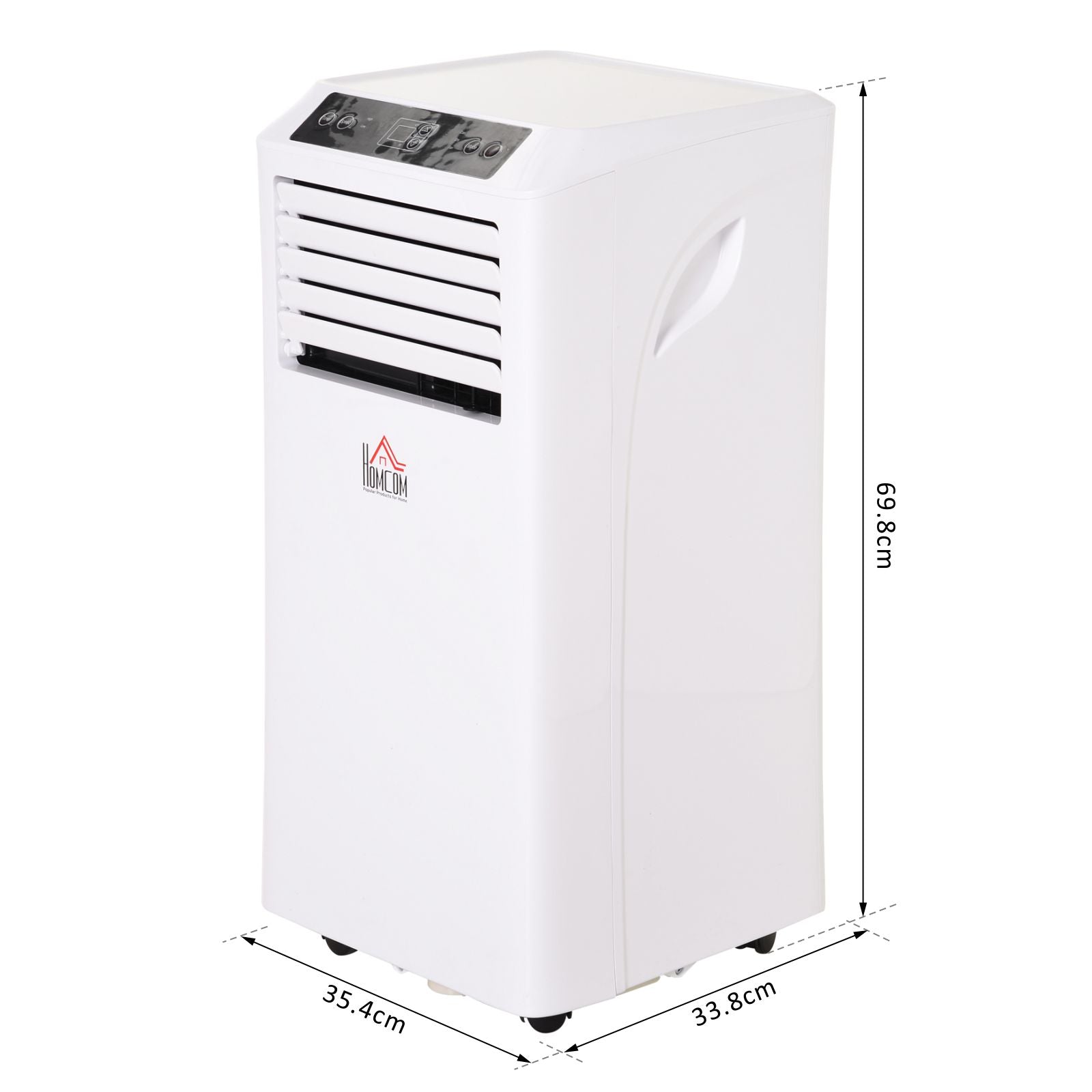 Mobile Air Conditioner with Remote Control, Timer, Cooling Dehumidifying Ventilating, LED Display White - 1003W