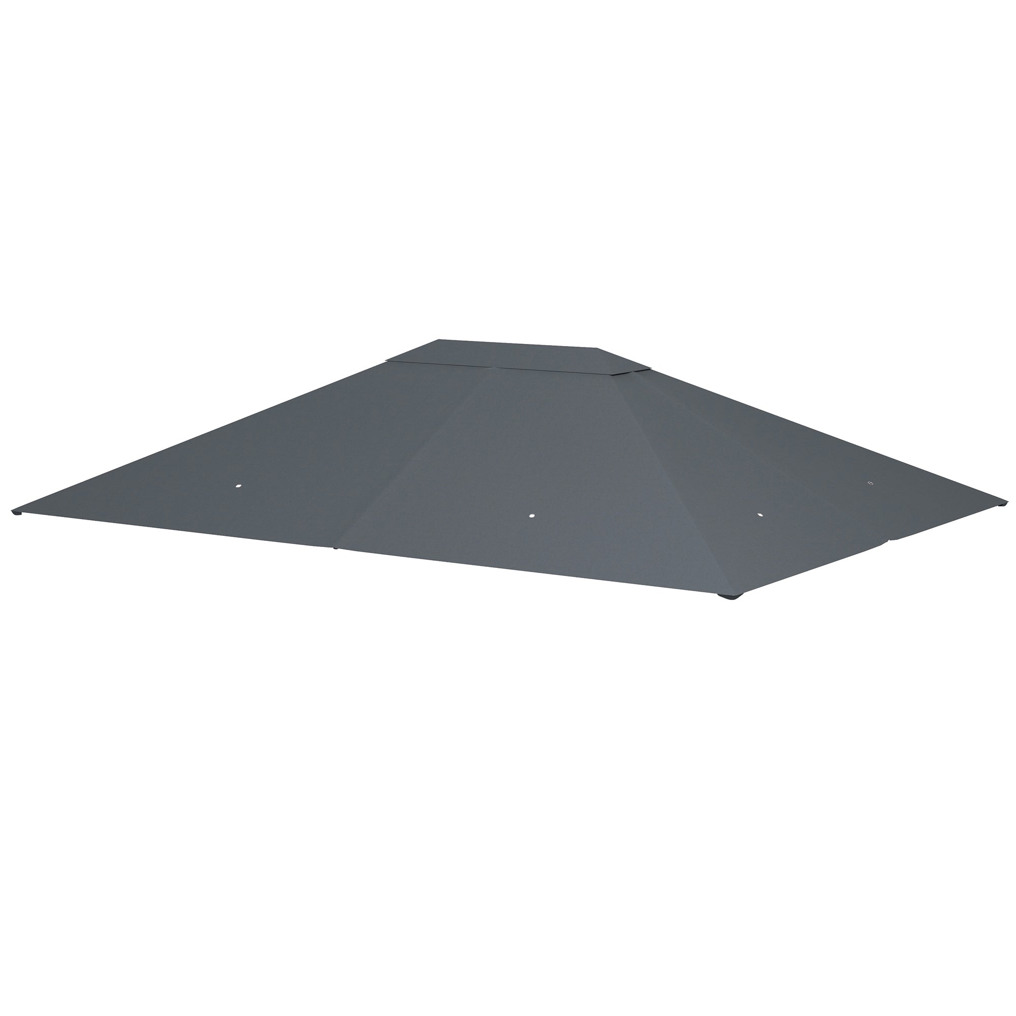 3 x 4m Gazebo Canopy Replacement Cover, Gazebo Roof Replacement (TOP COVER ONLY), Dark Grey