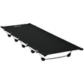 Lightweight Portable Camping Bed with Aluminium Frame and Carry Bag - Grey