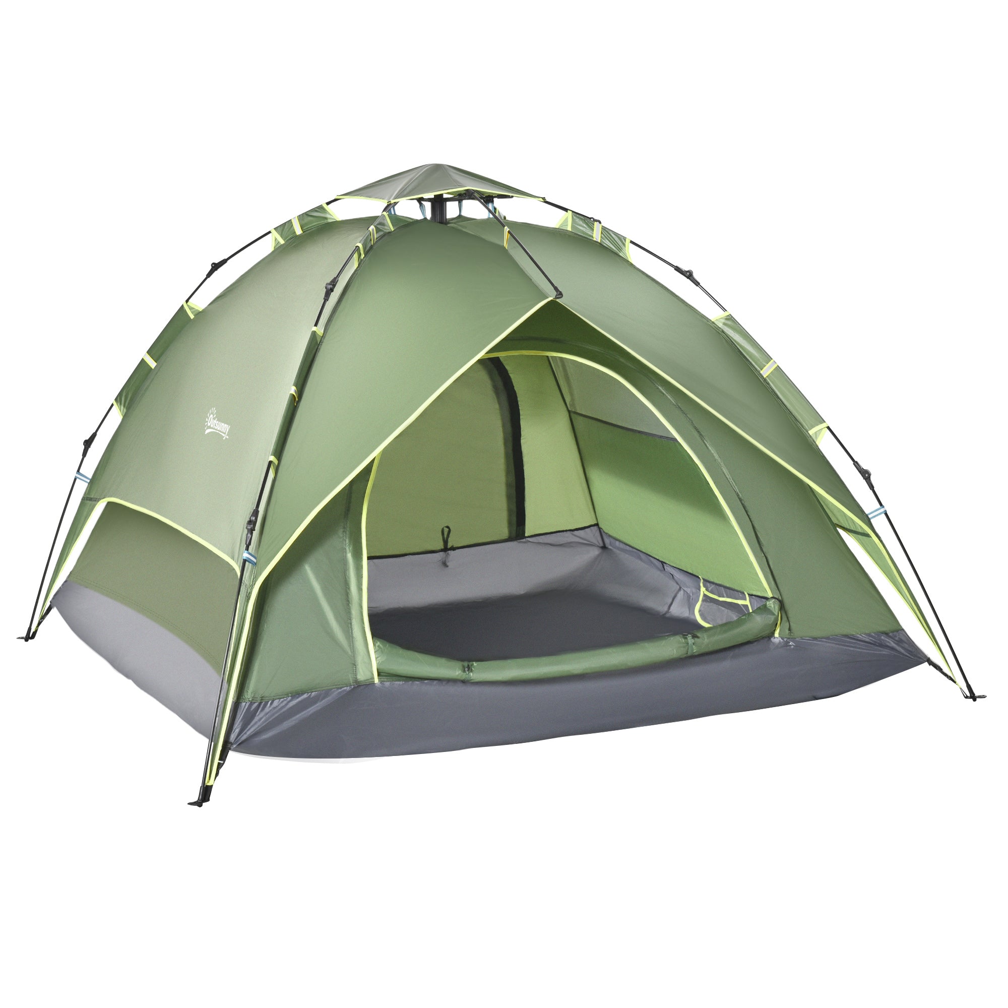 Three Man Pop Up Tent Camping Festival Hiking Family Travel Shelter Portable