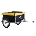Steel Frame Bike Cargo and Luggage Trailer with Hitch - Yellow