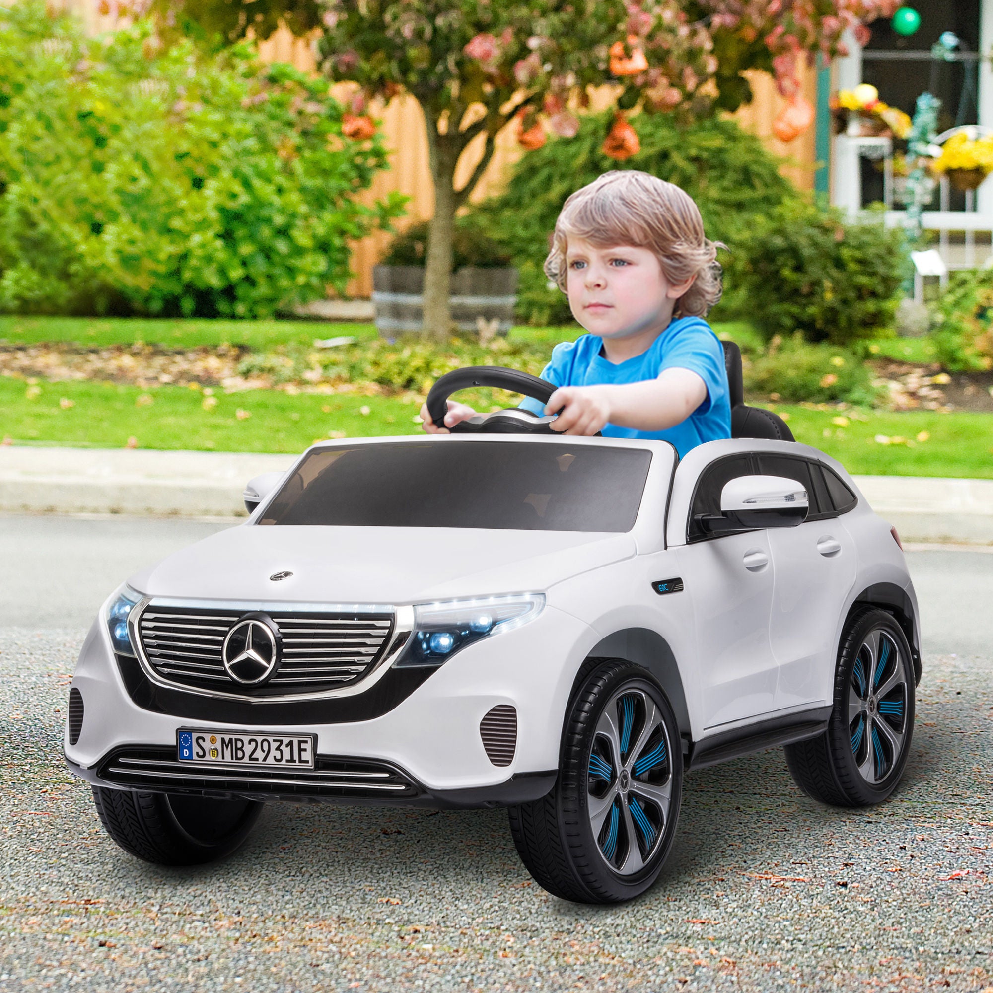 Benz EQC 400 12V Kids Electric Car Ride On Toy w/ Remote Control