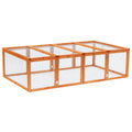 Rabbit Hutch with Mesh Wire 181x100x48 cm - Natural Wood