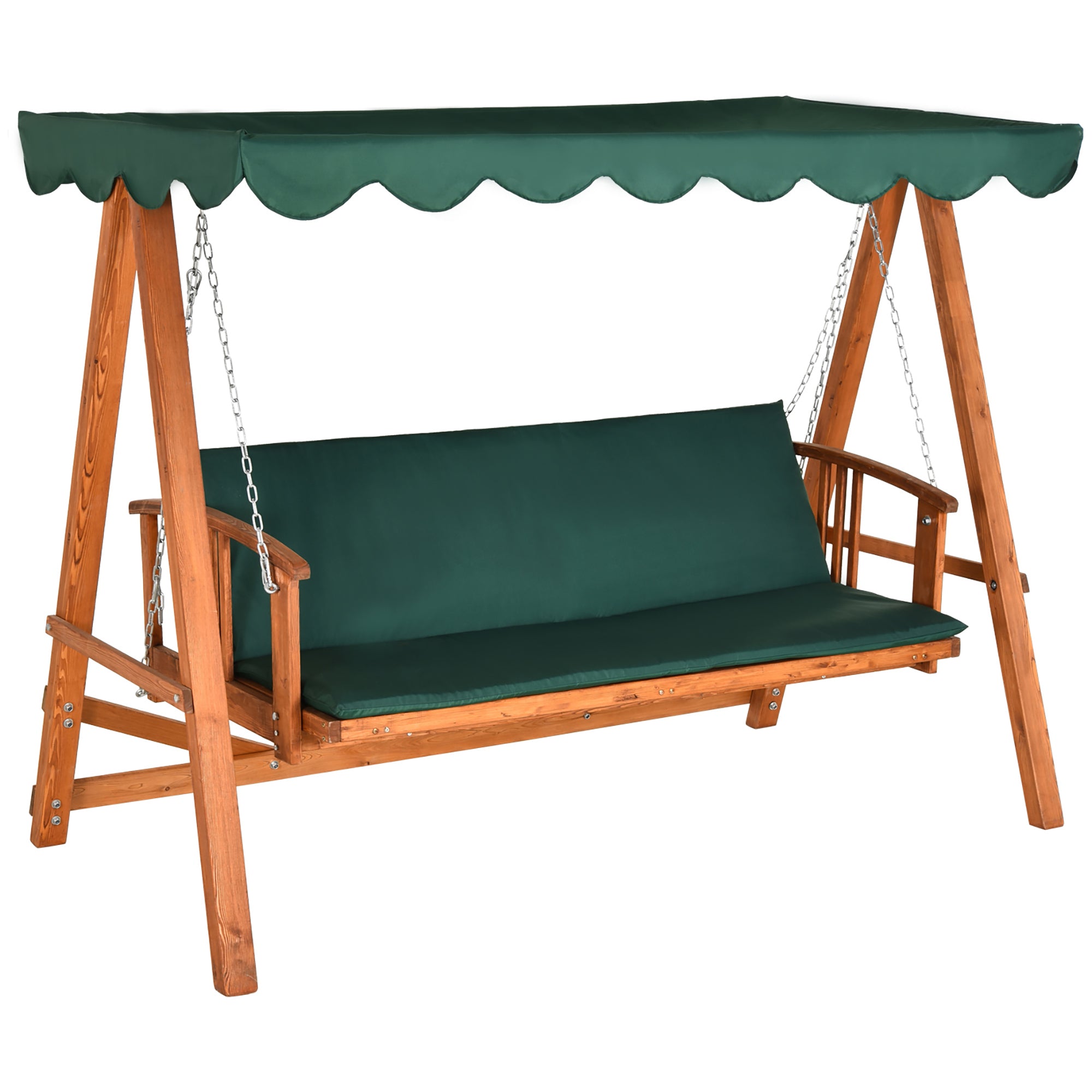 Wooden Garden 3-Seater Outdoor Swing Chair