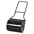 Steel Garden Lawn Roller 50cm with Fillable 60L Cylinder and Handle - Black/Green