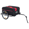 Bike Cargo Trailer with Removable Cover - Red/Black