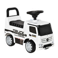 Licensed Mercedes-Benz 3-in-1 Ride On Truck Stroller with Storage & Horn for Toddlers 12-36 Months - White