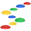 8 Piece Kids Balance Stepping Stones Set with Non-Slip Mats - Multicoloured