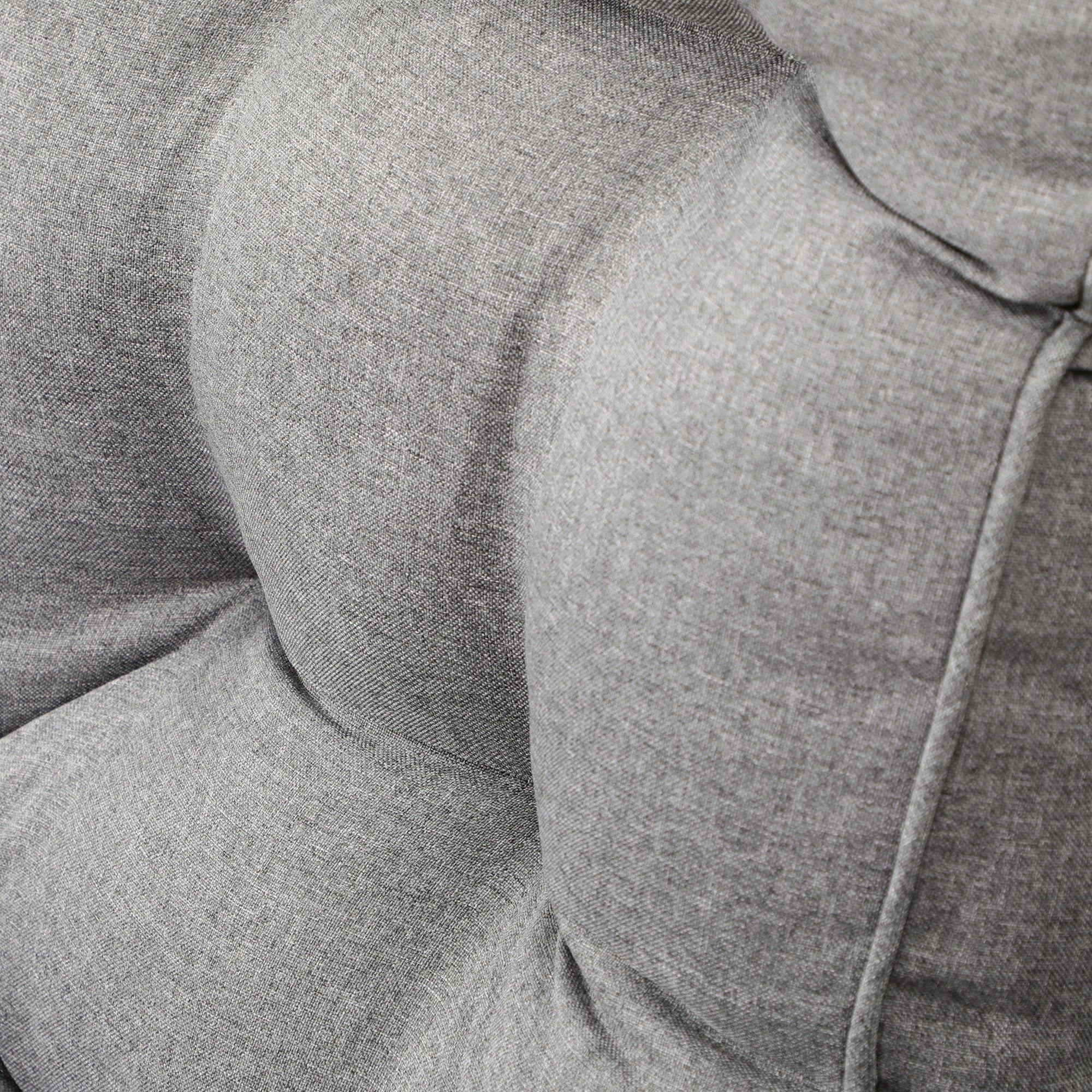 4 Piece 4 Seater Rattan Garden Furniture Set with Reclining Armchairs and Glass Table - Grey