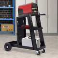 Welding Cart Welder Trolley with Safety Chains and Wheels for Gas Bottles - Black
