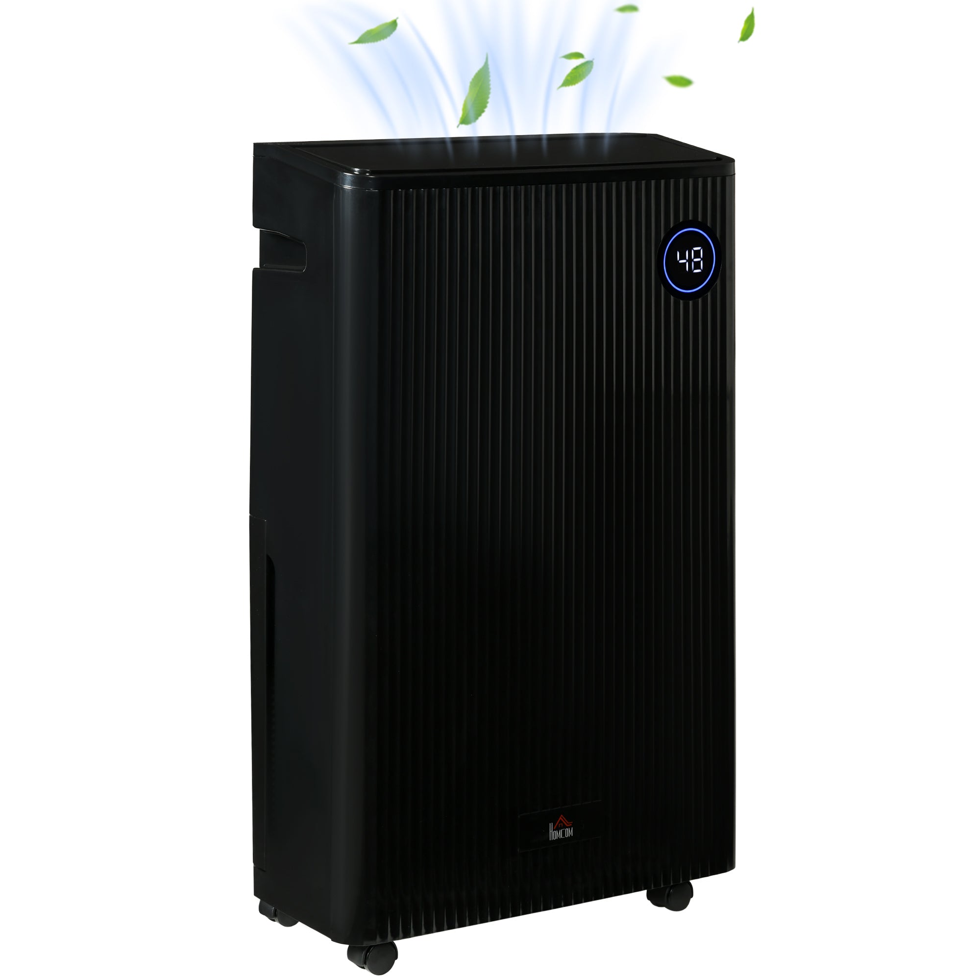 5500mL Portable Dehumidifier with Air Purifier, UVC, Ioniser, 24H Timer, 5 Modes, 16L/Day, for Home Laundry, Black