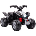 Honda Licensed 6V Kids Electric Quad Bike ATV with LED Light and Horn for 1.5-3 Years - Black